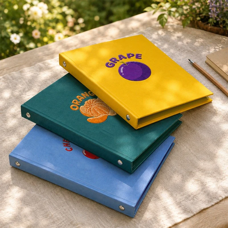 A4 PU Fruit Loose Leaf Lever Arch-tiedostokansio