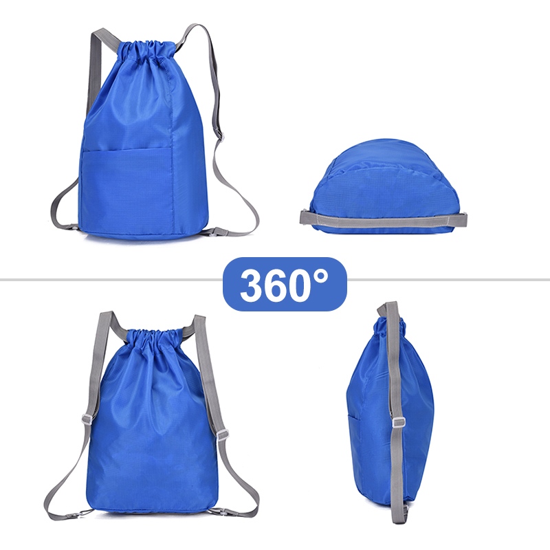Vedenpitävä kiristysnyörillinen reppu